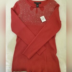 Red Stone Evening Sweater